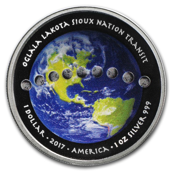 2017 1 oz Silver Solar Eclipse Curved Proof Coin 2017 1 oz Silver Solar Eclipse Curved Proof Coin